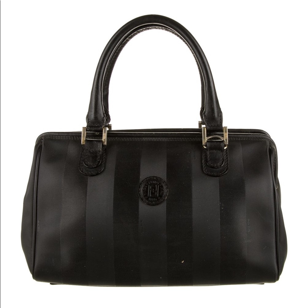 Fendi Vintage Pequin Mini Boston Bag - Picture 2 of 6